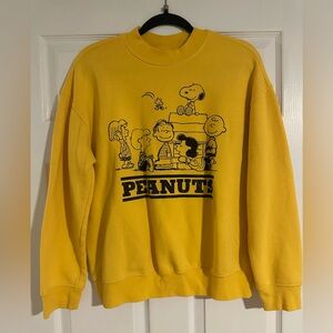 Peanuts Yellow Crewneck Sweatshirt